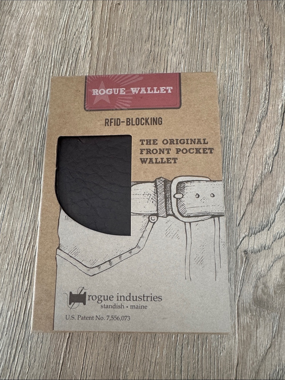 Rogue Leather RFID-Blocking Front Pocket Wallet in Dark Brown